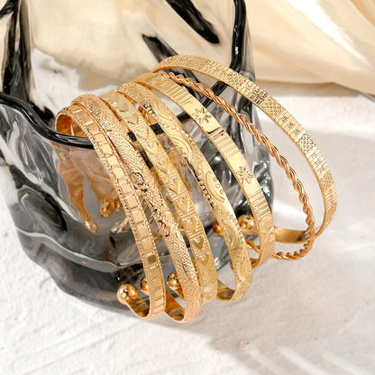 ZUPHAR™ Modern Gold Geometric Cuff Bracelet