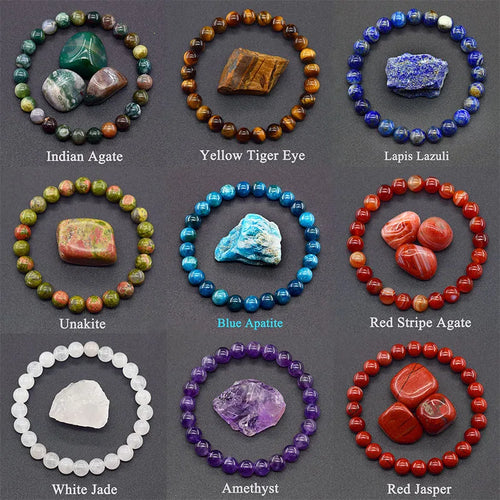 AURA STONE™ Natural Healing Crystal Bracelet – Balance & Protection