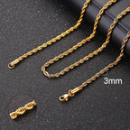ZUPHAR™ Diamond-Cut Stainless Steel Curb Chain