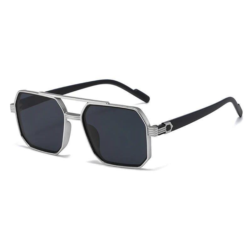 Double Beam Large Frame Sunglasses - Retro Oversized Style | Unisex UV400
