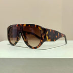 Oversized Shield Gradient Sunglasses