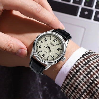 ZUPHAR™ Men’s Elegant Leather Quartz Watch