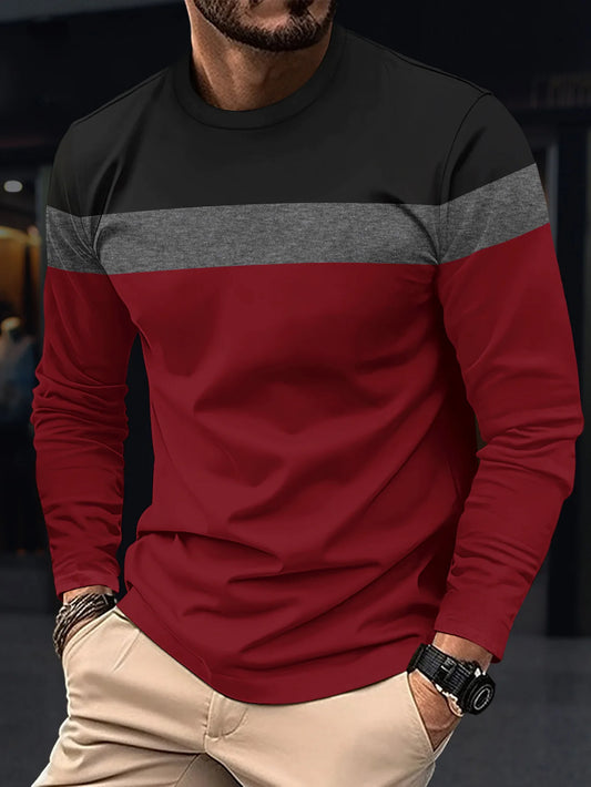 ZUPHAR™ Men's Long Sleeve Casual T-Shirt – Breathable & Comfortable
