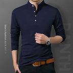 ZUPHAR™ Business Casual Long Sleeve Polo Shirt