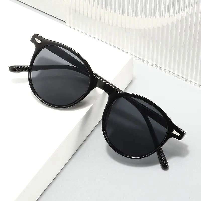 Unisex Round Mirrored Sunglasses