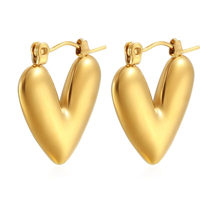 UPHAR™ Minimalist Stud Earrings – Gold 18K Plated"