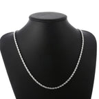 925 Silver Twisted Rope Jewelry Set
