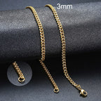 ZUPHAR™ Diamond-Cut Stainless Steel Curb Chain