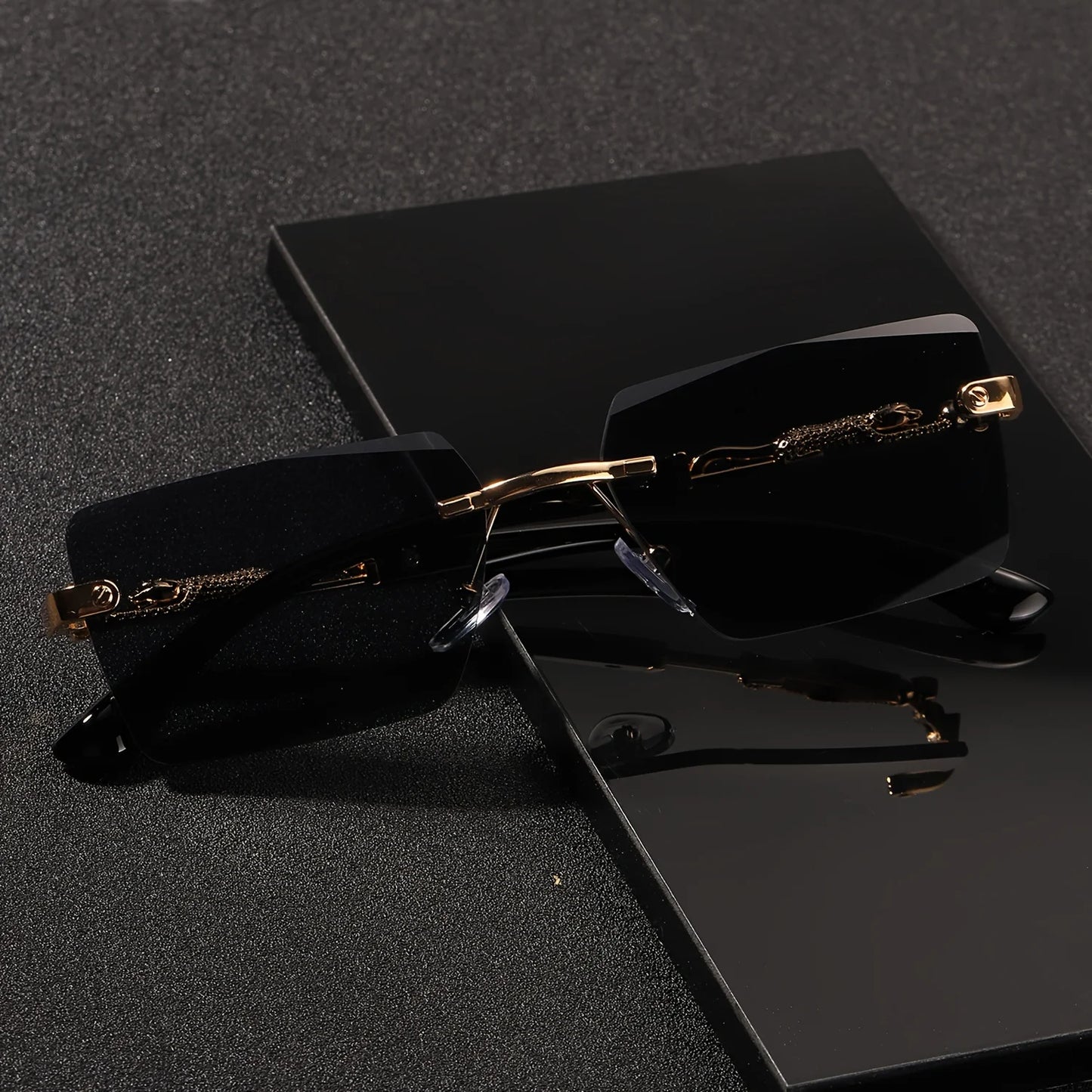 ZUPHAR™ Luxe Rimless Square Sunglasses for Women