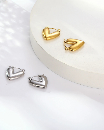ZUPHAR™ Minimalist Stainless Steel Stud Earrings – Silver & Gold