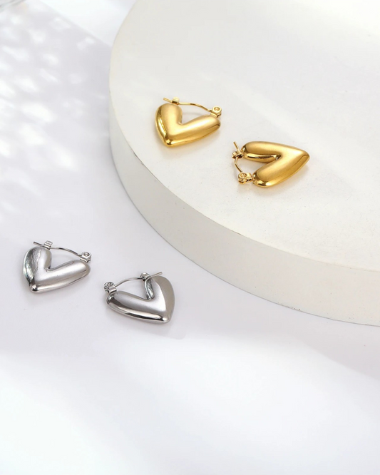 ZUPHAR™ Minimalist Stainless Steel Stud Earrings – Silver & Gold