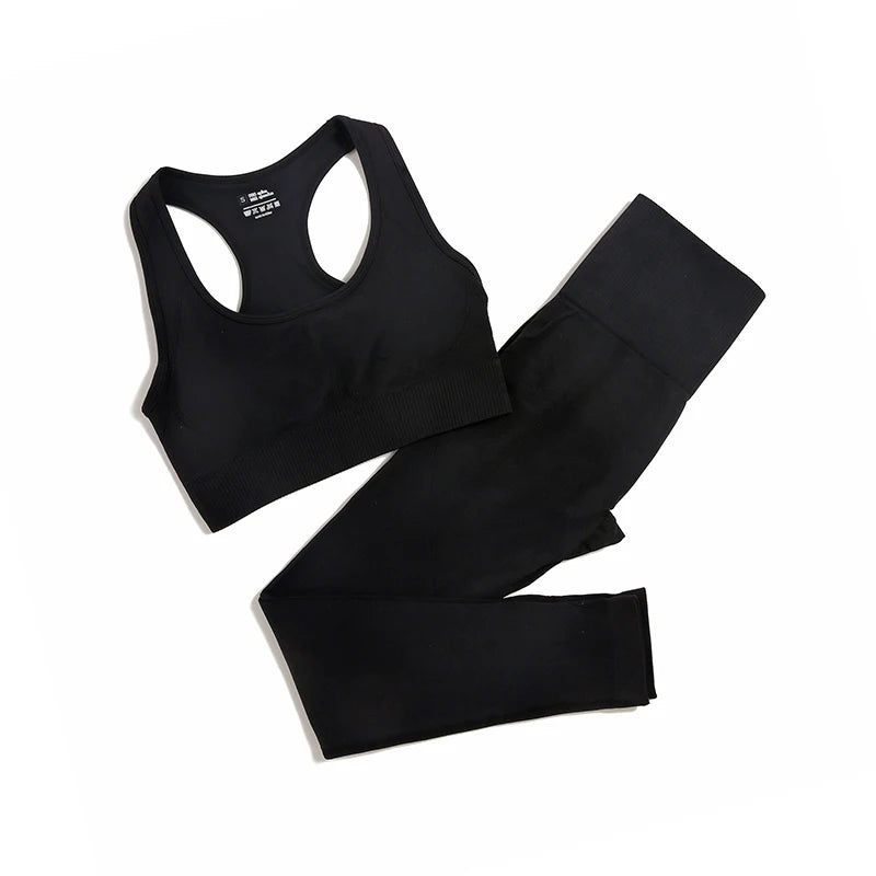 WAREBALL SculptFlex™ Seamless Yoga Set – High Waist Contour Gym Wear
