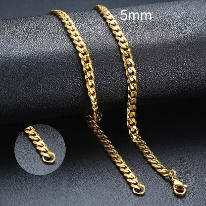 ZUPHAR™ Diamond-Cut Stainless Steel Curb Chain