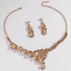 Iridescent Teardrop Statement Jewelry Set