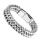 ZUPHAR™ Bracelet chaîne en acier inoxydable avec fermoir magnétique