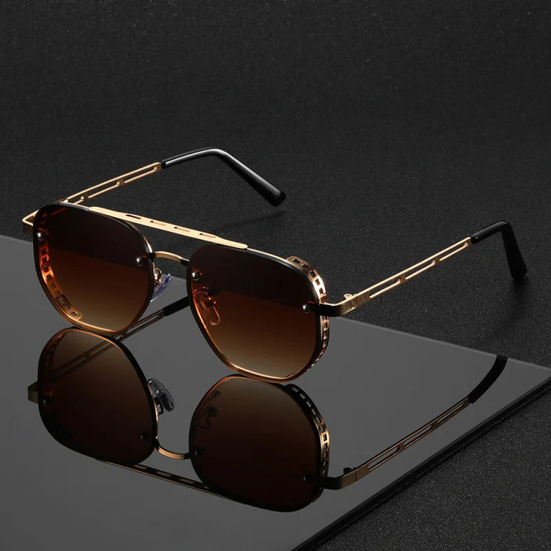 ZUPHAR™ Luxe Gold Mirror Sunglasses for Women