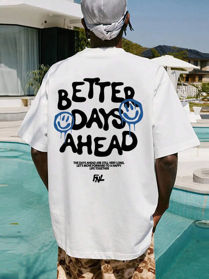 ZUPHAR Better Days Ahead Oversized Cotton T-Shirt