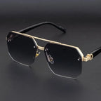 ZUPHAR Retro Double Bridge Sunglasses – UV400 Metal Frame Unisex