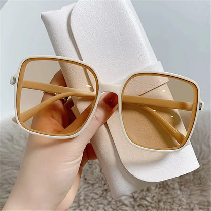 ZUPHAR™ Oversized Tortoise Square Sunglasses – UV Protection