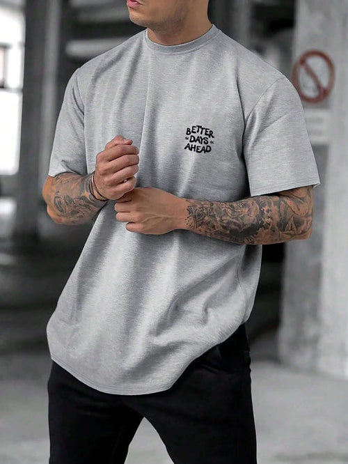 ZUPHAR™ T-shirt oversize en coton Better Days Ahead