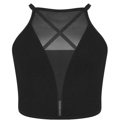 ZUPHAR™ Mesh Halter Crop Top