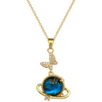 Celestial Sun & Moon Pendant Necklace