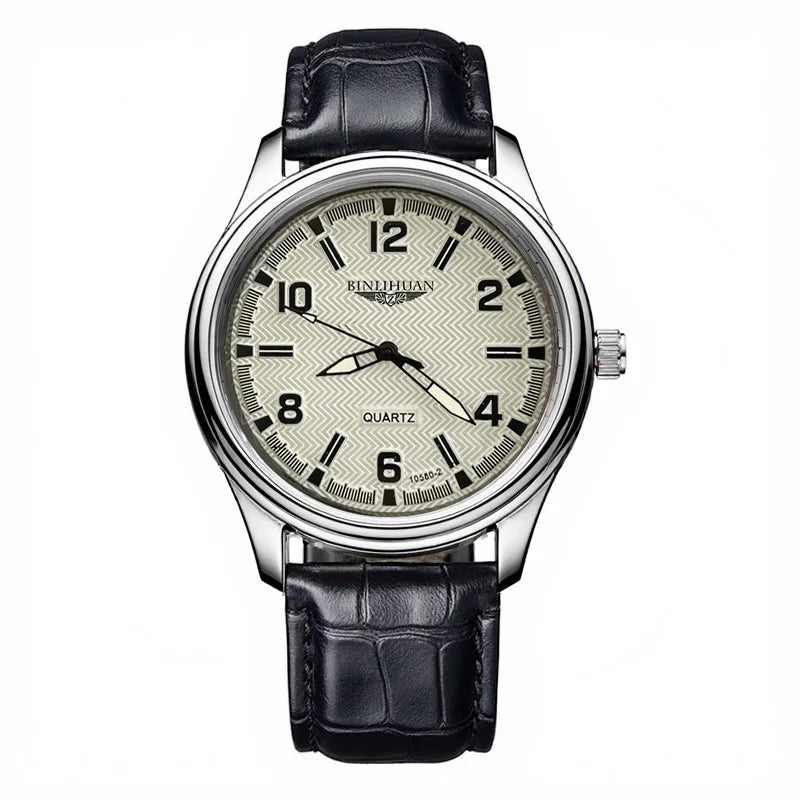 ZUPHAR™ Men’s Elegant Leather Quartz Watch