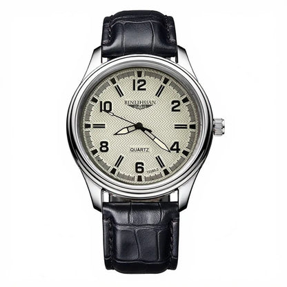 ZUPHAR™ Men’s Elegant Leather Quartz Watch