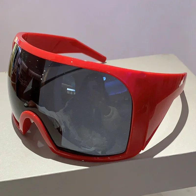 Y2K Oversized Punk Wrap Sunglasses — Women | ZUPHAR