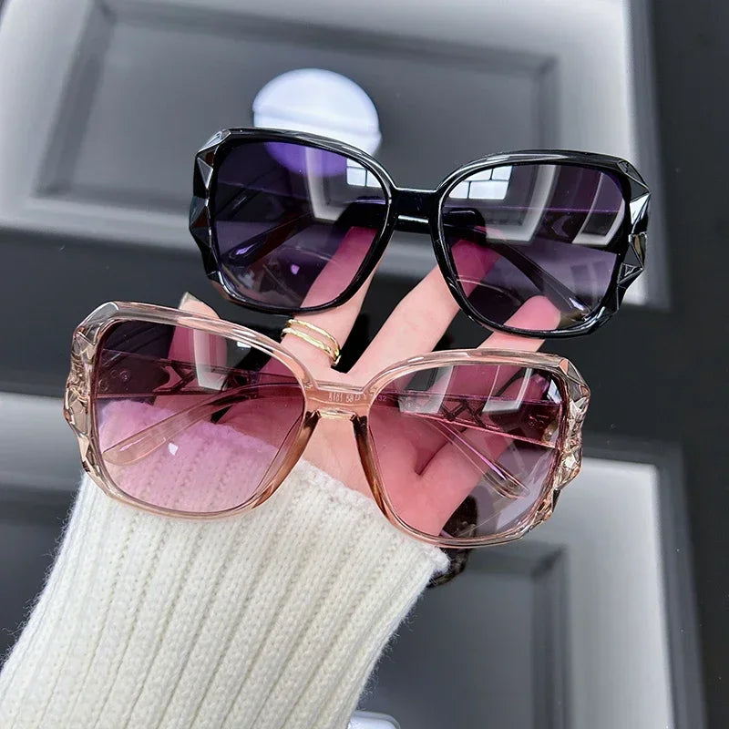Vintage Oversized Square Sunglasses — UV400 Mirror Lens | Unisex