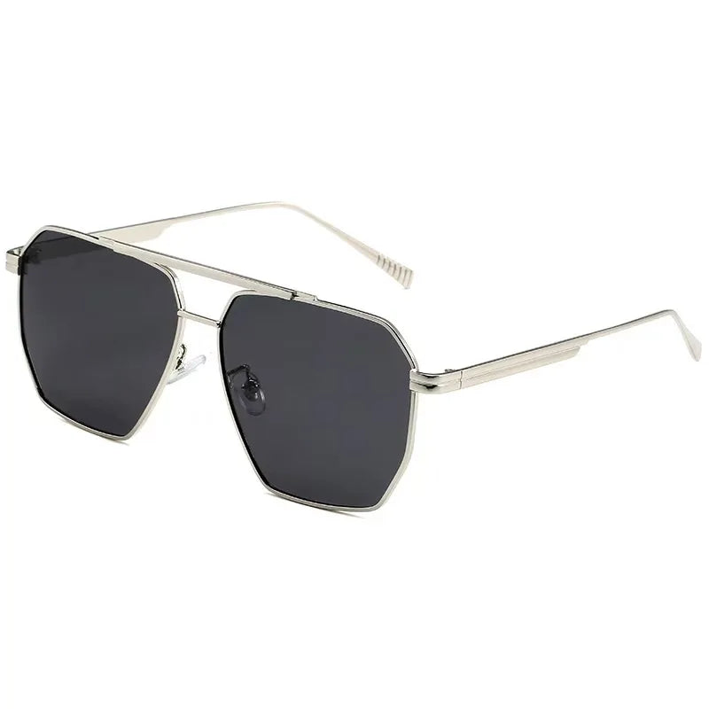 Polarized Square Metal Sunglasses