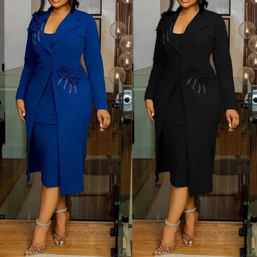 ZUPHAR™ Elegant Appliqué Pencil Dress