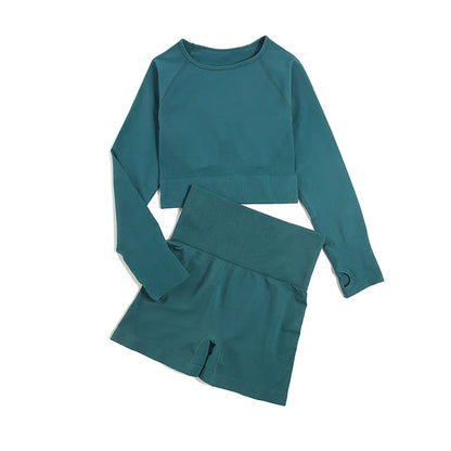 WAREBALL SculptFlex™ Seamless Yoga Set – High Waist Contour Gym Wear