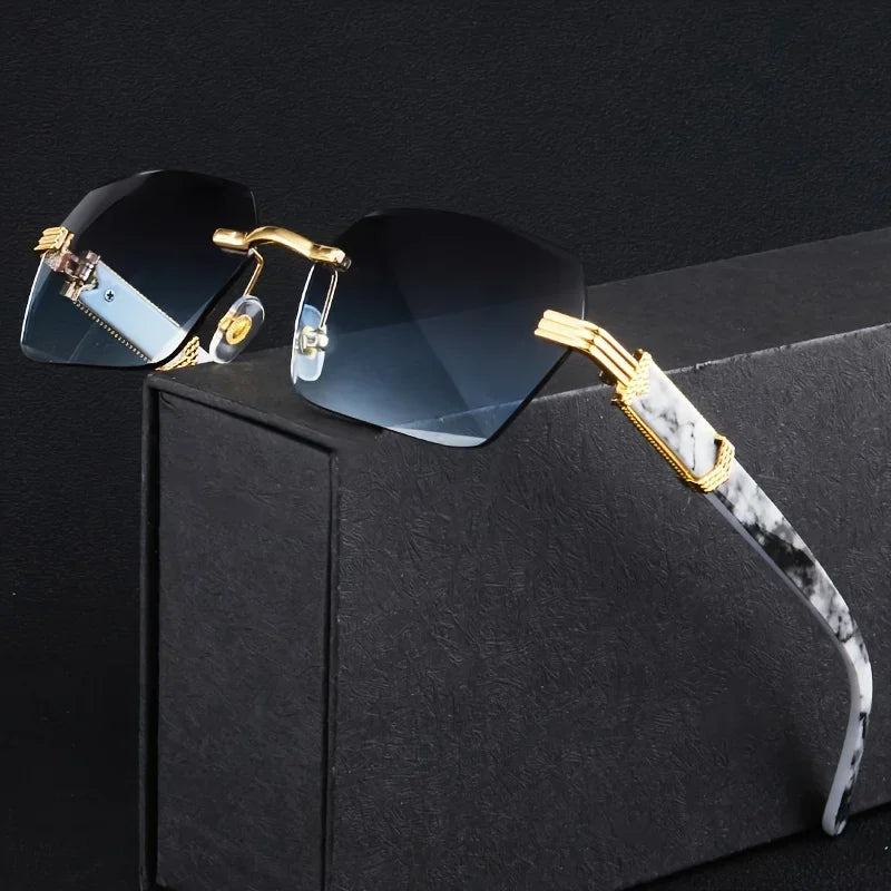 Polarized UV400 Sunglasses — Lightweight Rimless Style | Multiple Colors