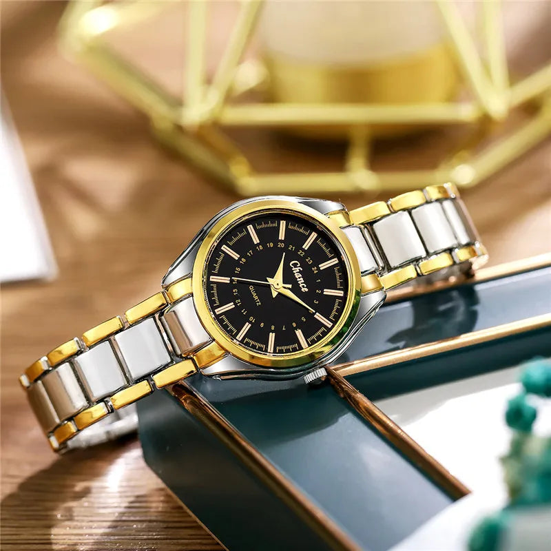 ZUPHAR™ Women Two-Tone Quartz Watch