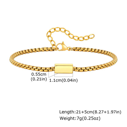 ZUPHAR Bold Gold Chain Bracelet for Men – Stainless Steel Streetwear