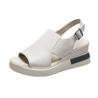 Peep-Toe Wedge Sandals
