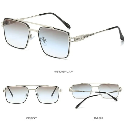 Double Bridge Cut-Edge Sunglasses UV400 — Unisex Gradient Shades | ZUPHAR