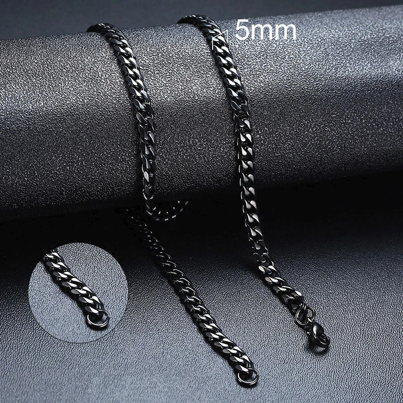 ZUPHAR™ Diamond-Cut Stainless Steel Curb Chain