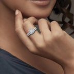 2-Piece Moissanite Bridal Ring Set