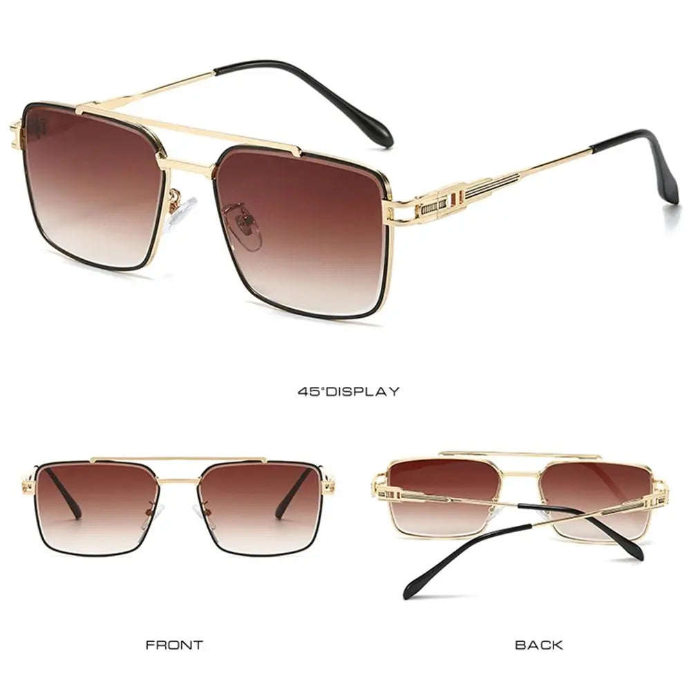 Double Bridge Cut-Edge Sunglasses UV400 — Unisex Gradient Shades | ZUPHAR