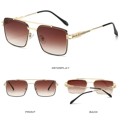 Double Bridge Cut-Edge Sunglasses
