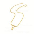ZUPHAR Initial Heart Letter Necklace – Gold & Silver Stainless Steel