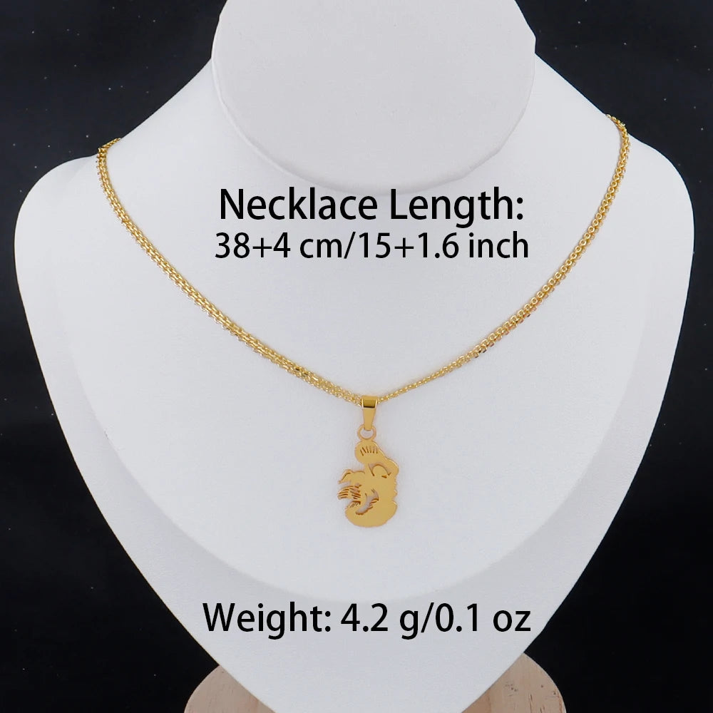 Gold Girl Silhouette Pendant Necklace - 18K Gold Plated Stainless Steel | Gift for Men & Women