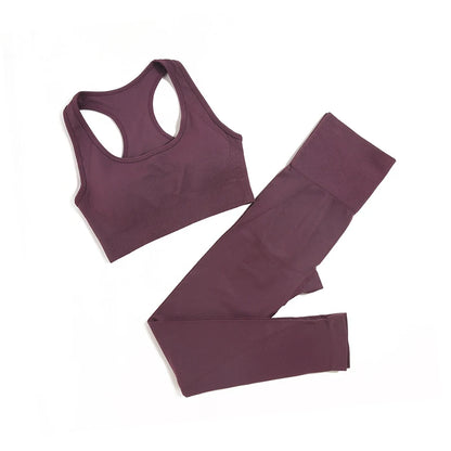 WAREBALL SculptFlex™ Seamless Yoga Set – High Waist Contour Gym Wear