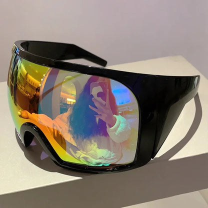 Y2K Oversized Punk Wrap Sunglasses — Women | ZUPHAR