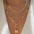 Women’s Layered Heart & Coin Necklace