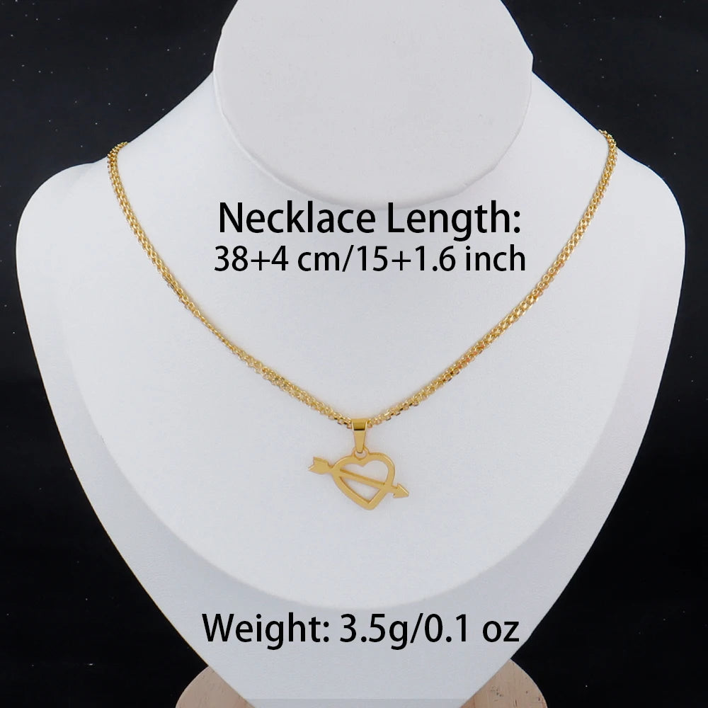Gold Girl Silhouette Pendant Necklace - 18K Gold Plated Stainless Steel | Gift for Men & Women