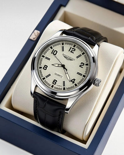 ZUPHAR™ Men’s Elegant Leather Quartz Watch
