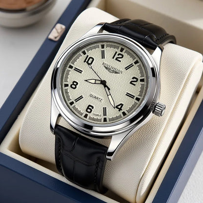 ZUPHAR™ Men’s Elegant Leather Quartz Watch